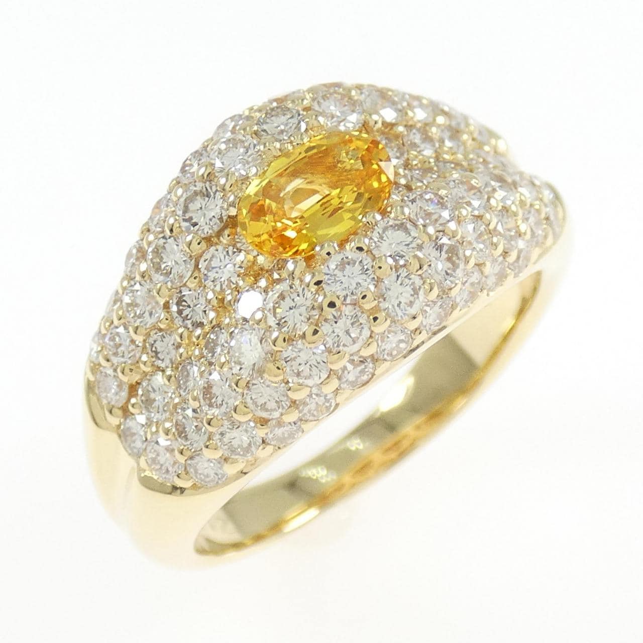 750YG サファイヤ リング 0.48CT