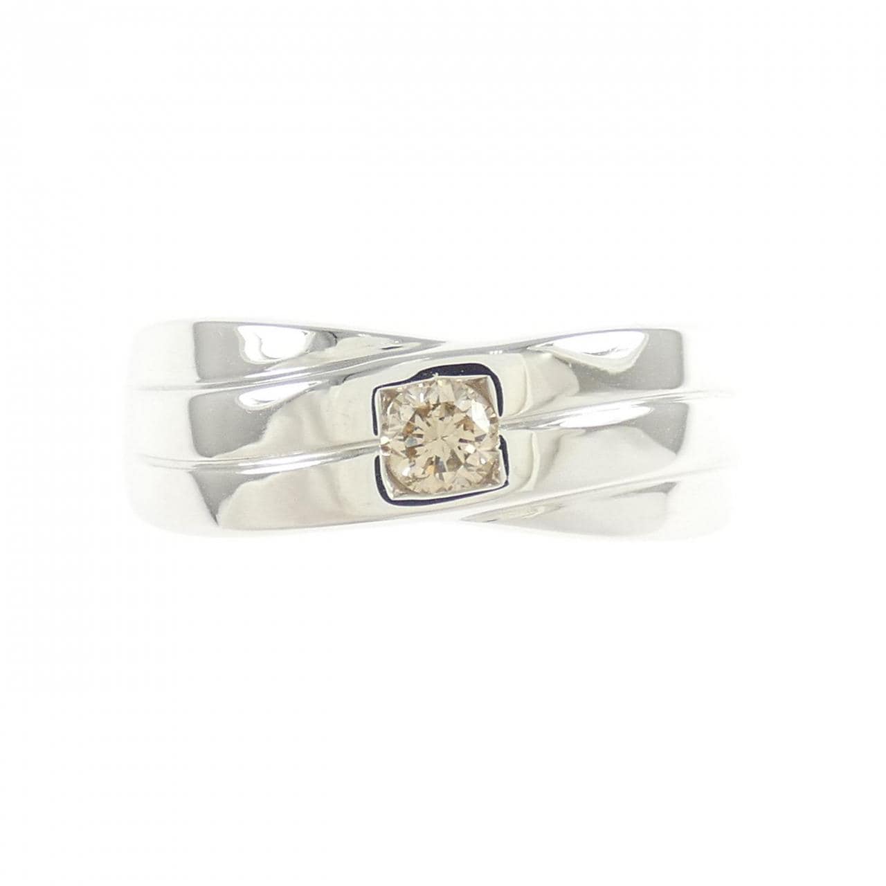 K18WG ダイヤモンド リング 0.18CT