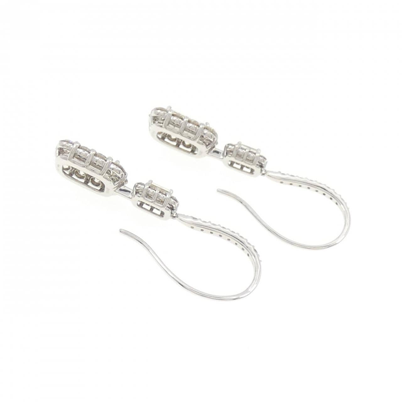 【新品】PT950 ダイヤモンド ピアス 1.74CT