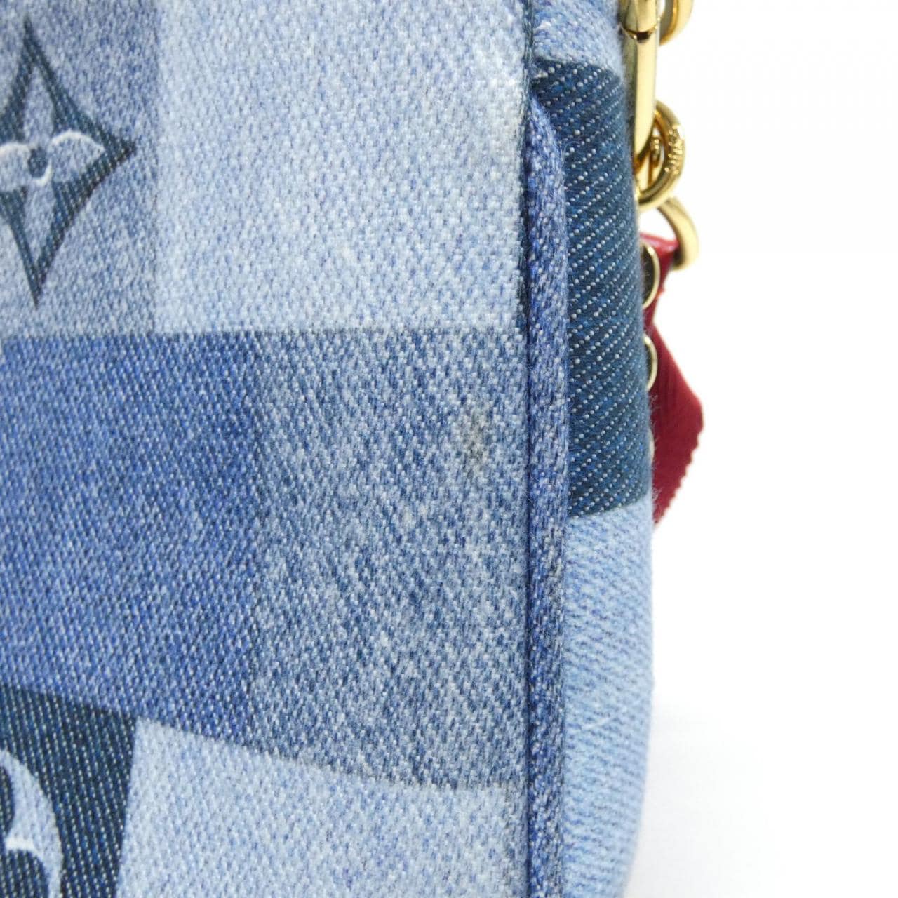 ルイヴィトン デニム モノグラム ミュルティ ポシェット アクセソワール M44990 ショルダーバッグ