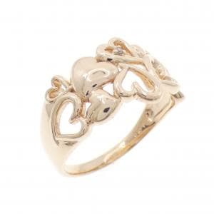 K10PG ハート ダイヤモンド リング 0.01CT