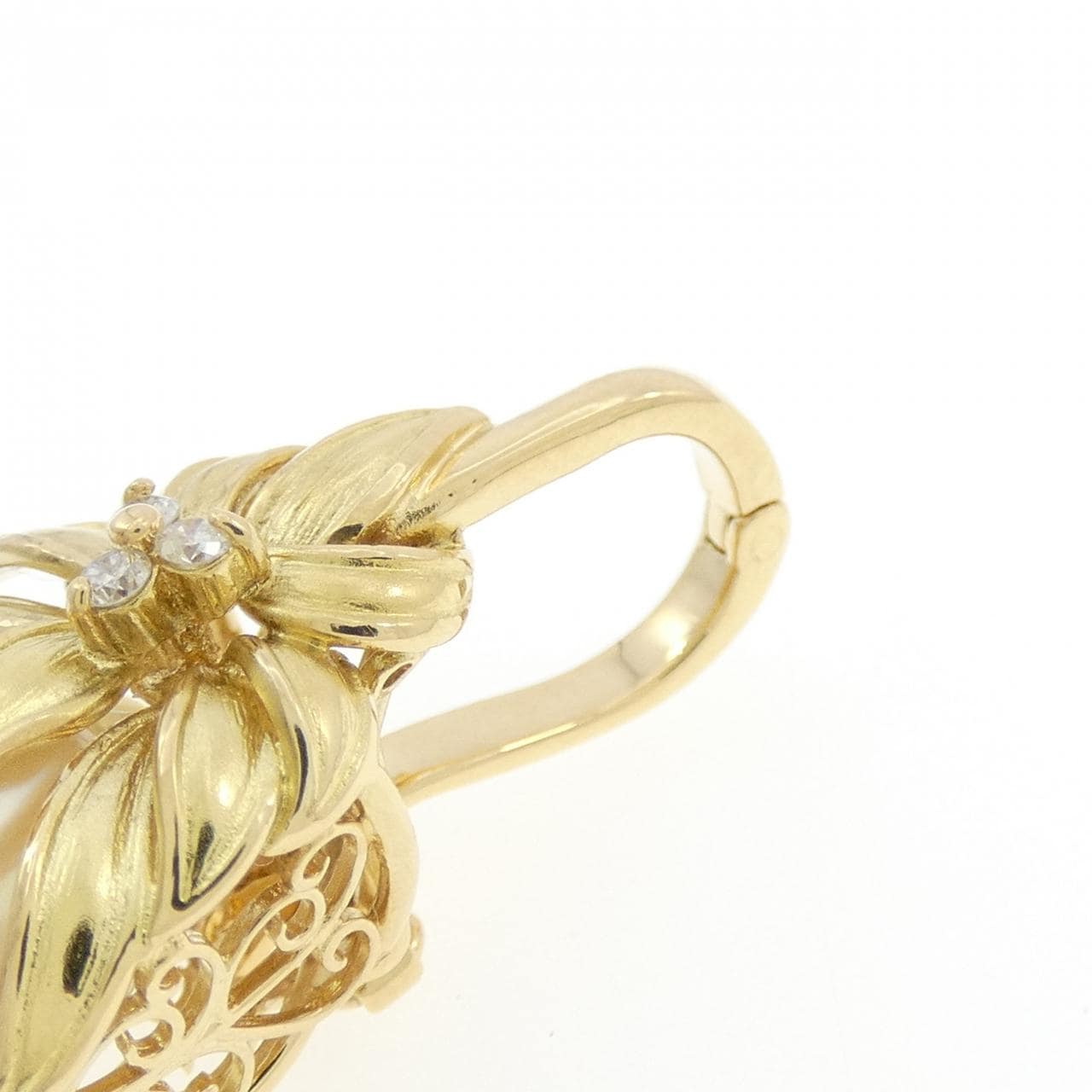 K18YG白蝶珍珠吊坠