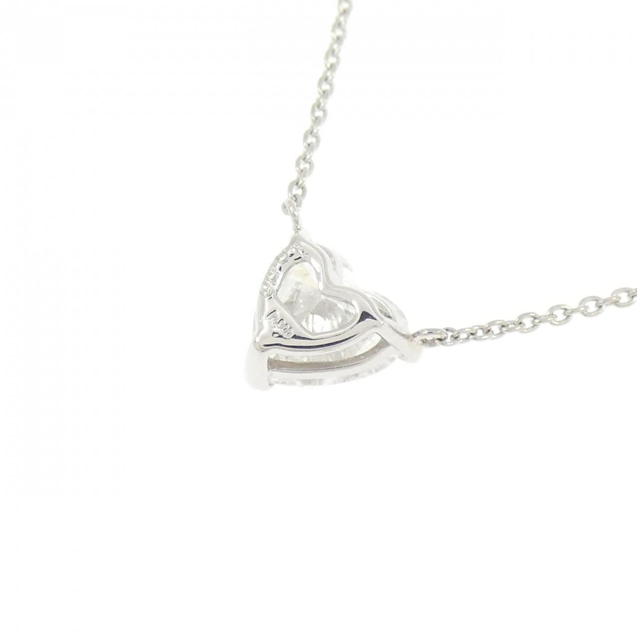 PT900/PT850 ダイヤモンド ネックレス 1.000CT F I1 ハートシェイプ