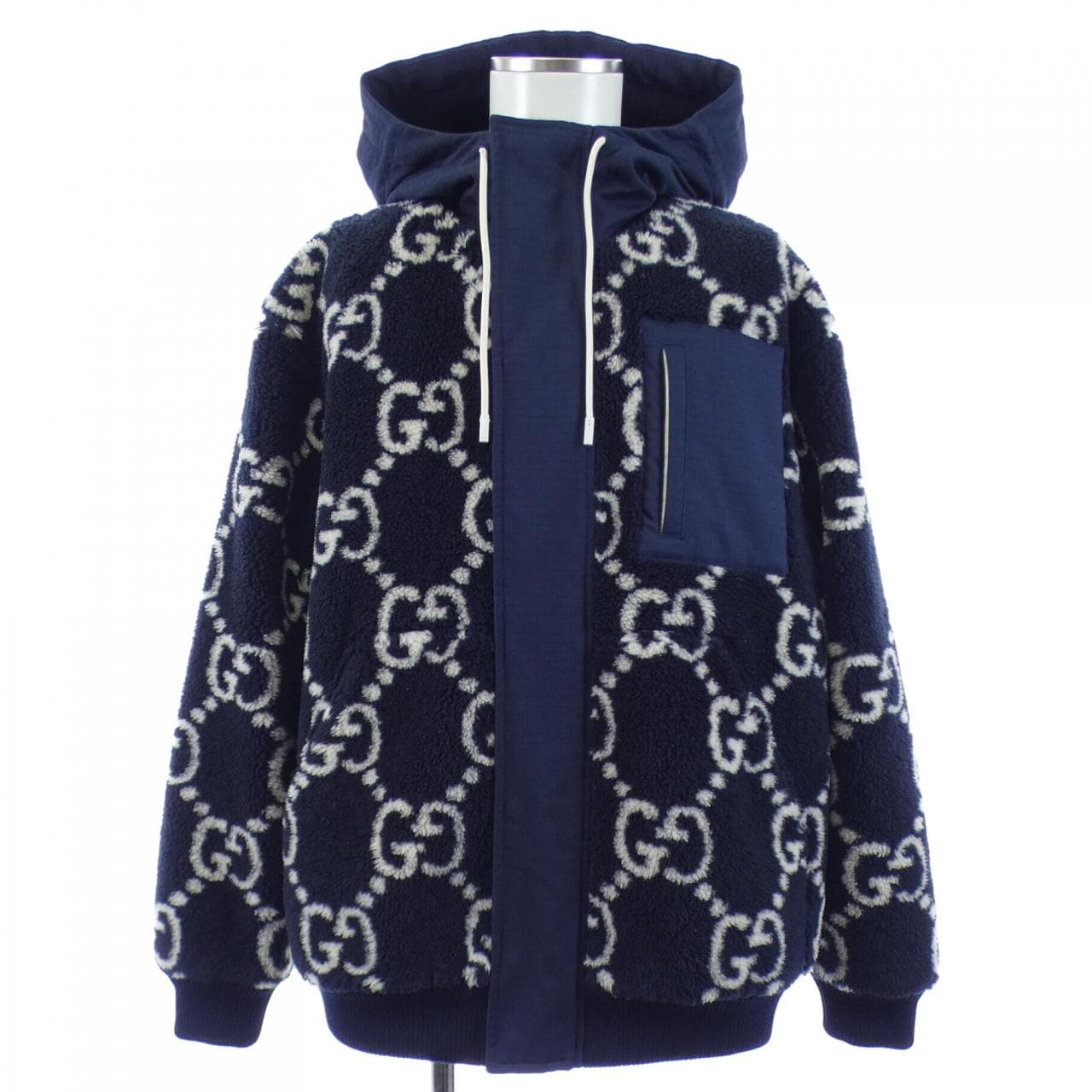 グッチ GUCCI GGジャガードボアジャケット　GGパターン 771121 XJF4D ブルゾン