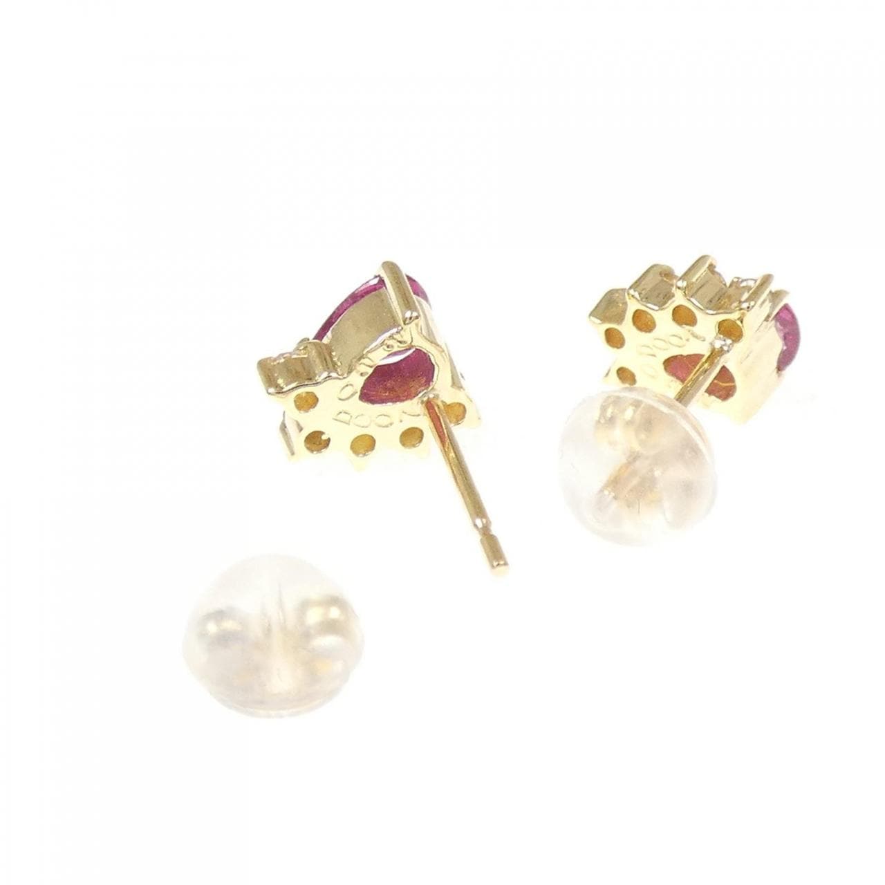 K18YG ルビー ピアス 0.44CT