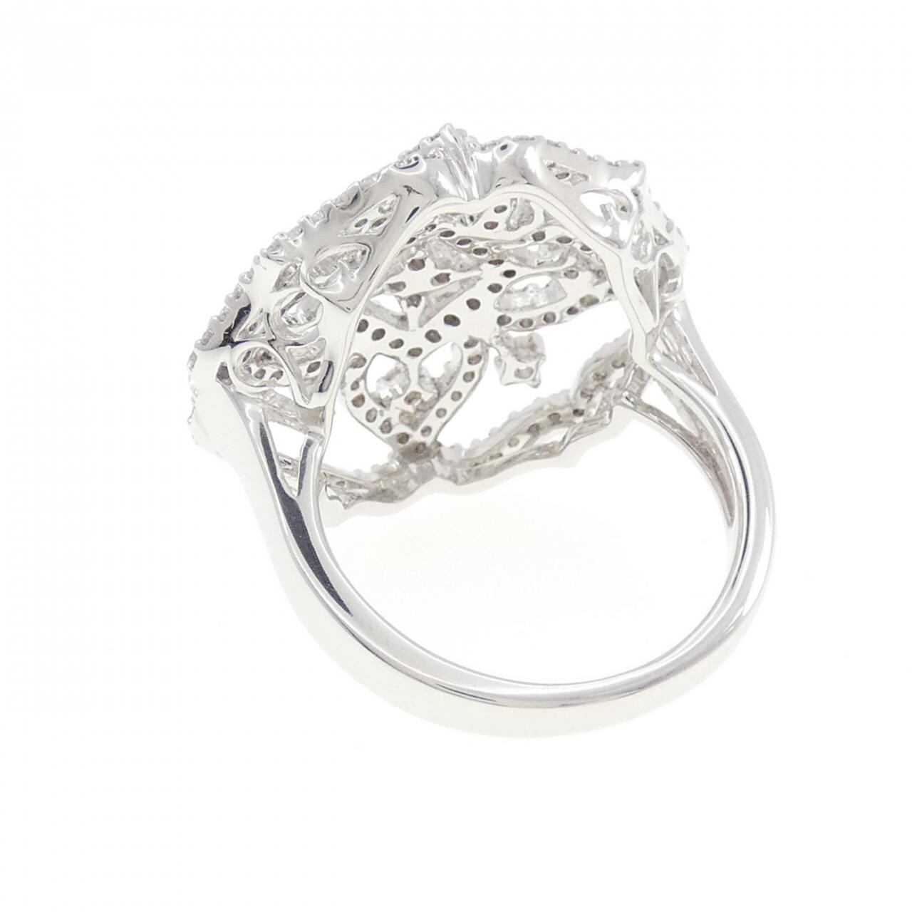 K18WG ダイヤモンド リング 1.00CT