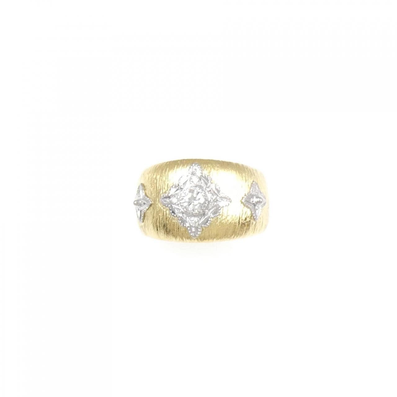 K18YG/PT鑽石0.13CT