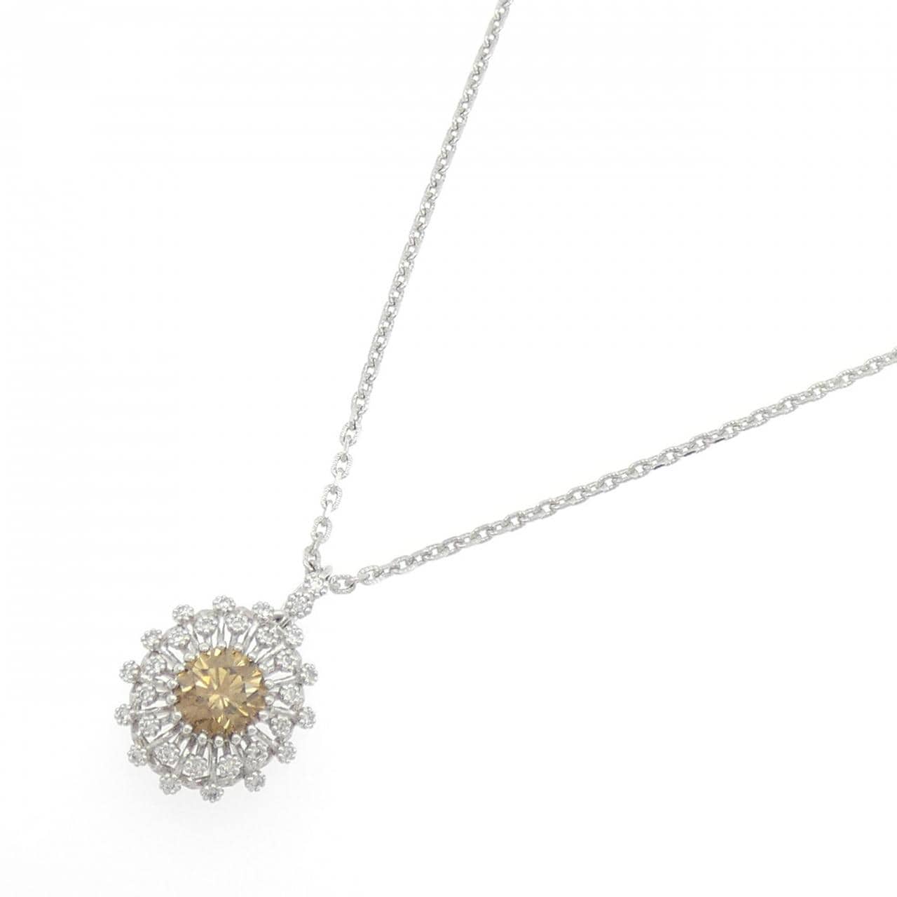 PT950/PT850 Diamond Necklace 1.553CT