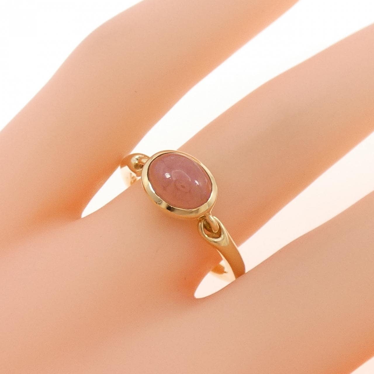 K18YG ロードクロサイト リング