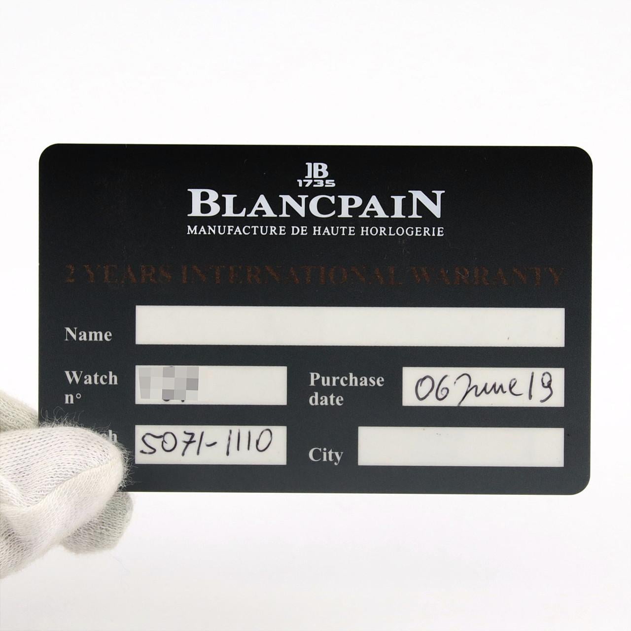 Blancpain五十噚 Bathyscaphe 年曆 5071-1110-B52A SS自動上弦