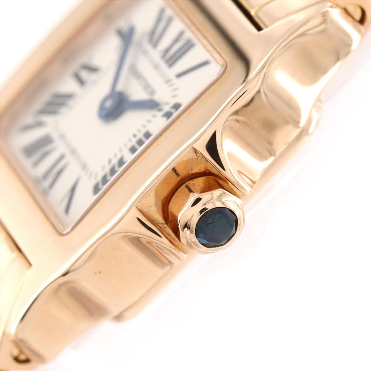 Cartier Mini Santos de Moiselle PG W25077X9 PG/RG石英