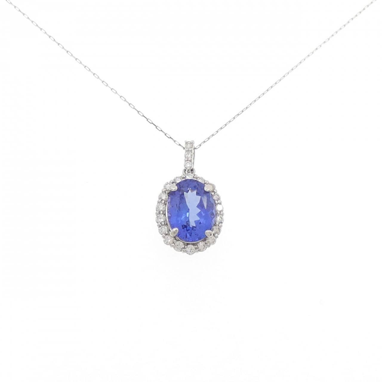 【新品】PT900/PT850 タンザナイト ネックレス 1.98CT