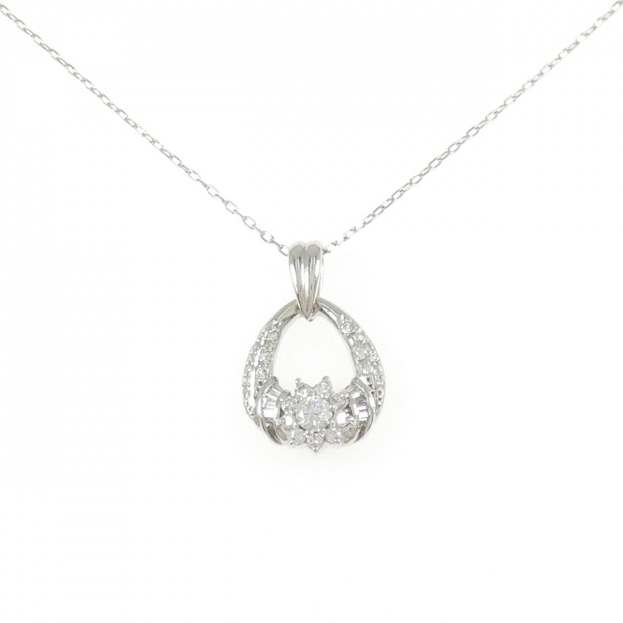 PT900/PT850 ダイヤモンド ネックレス 0.50CT