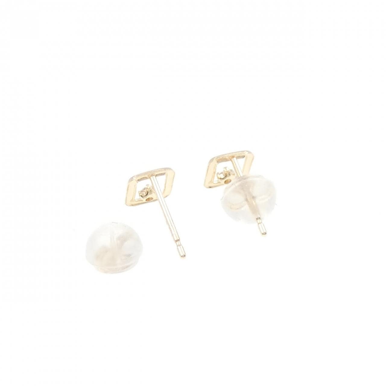【新品】K10YG ダイヤモンド ピアス 0.024CT