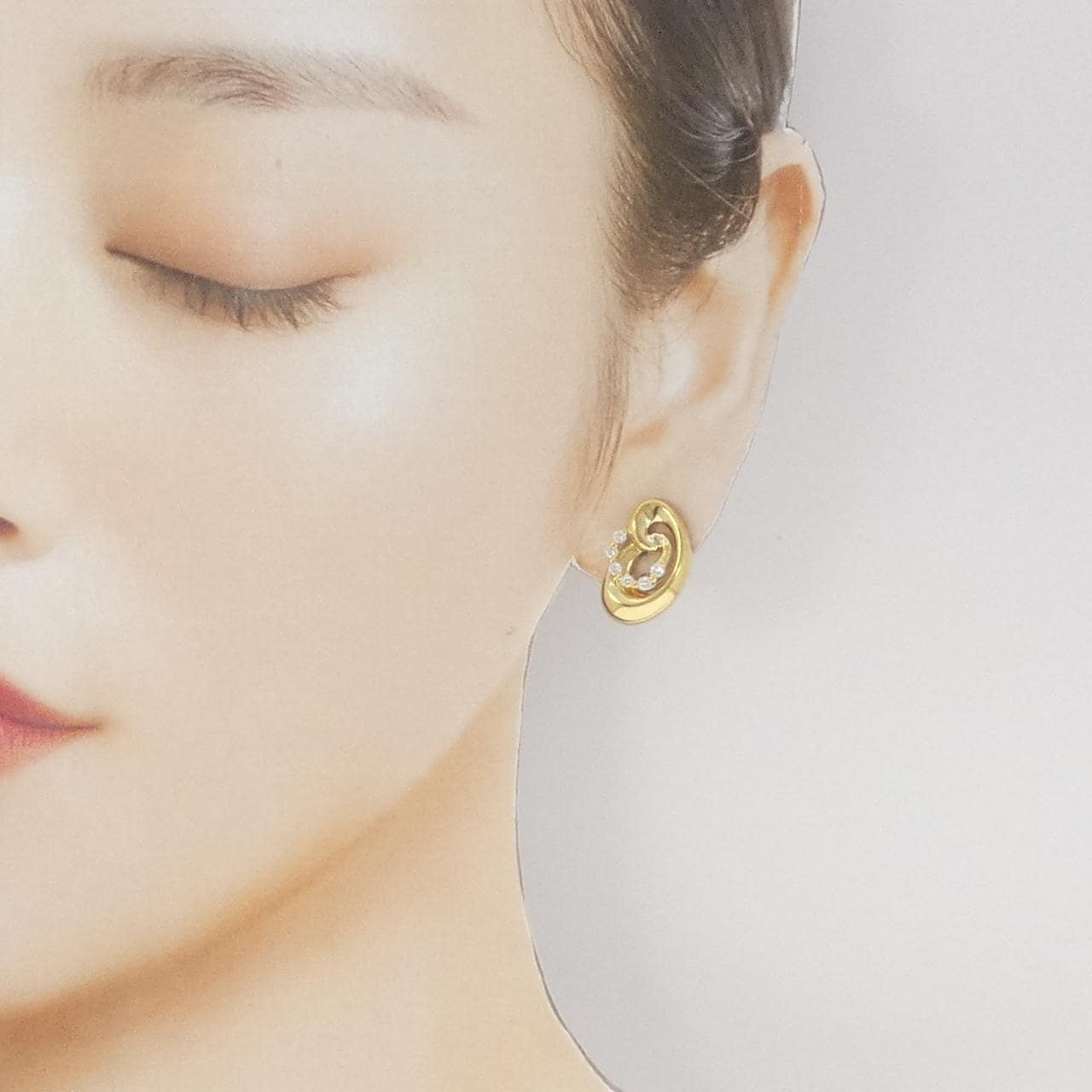 K18YG ダイヤモンド ピアス 0.30CT