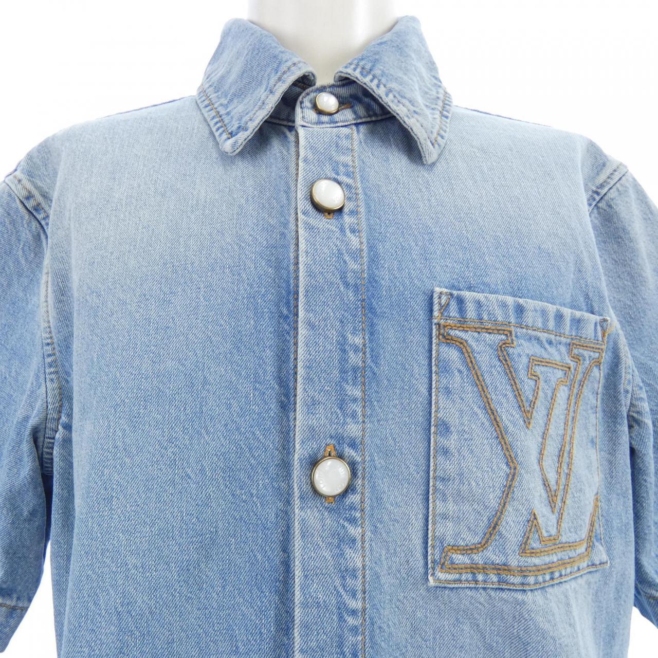 ルイヴィトン LOUIS VUITTON ショートスリーブデニムシャツ HSS50WPCL S／Sシャツ