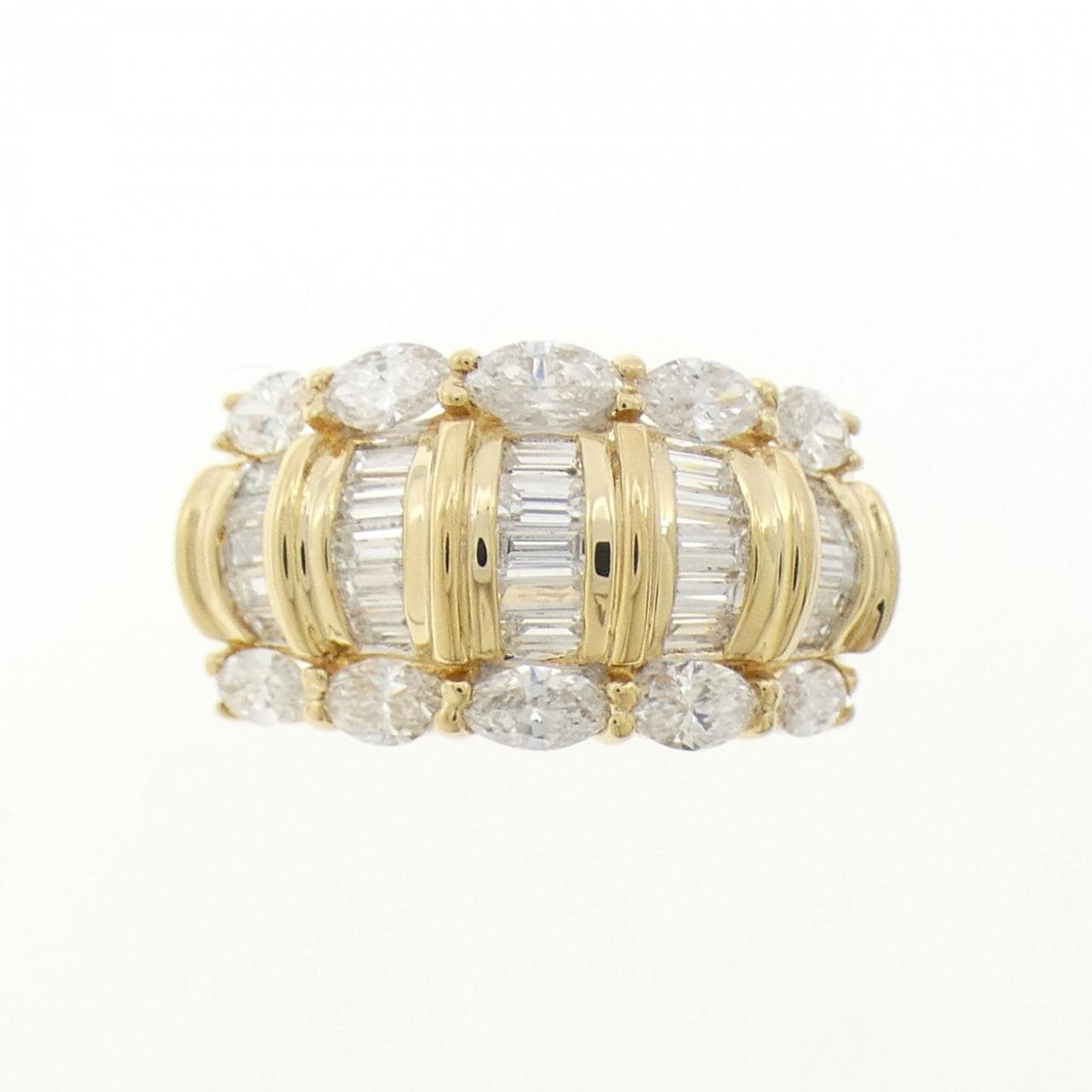 K18YG ダイヤモンド リング 2.02CT