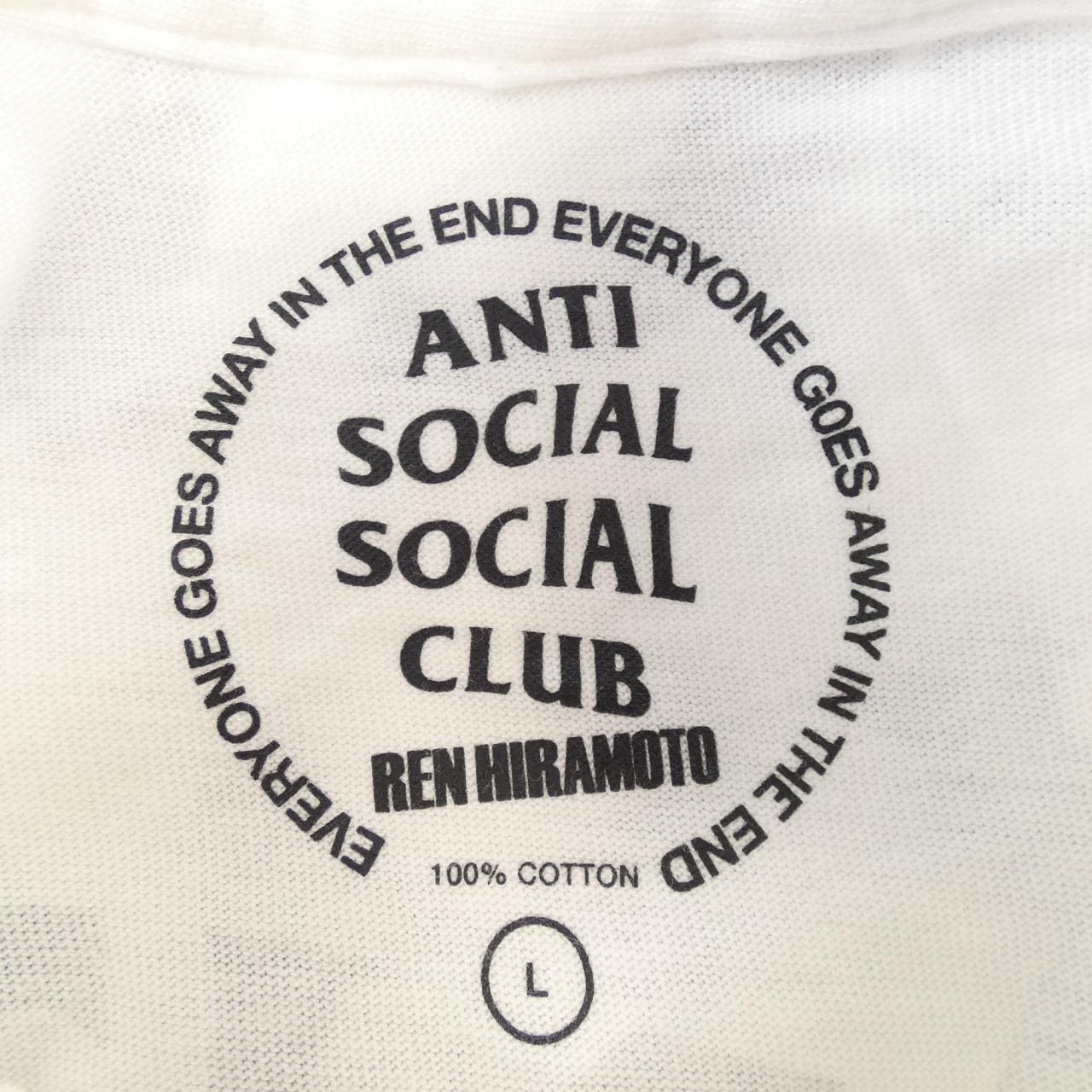 アンチソーシャルソーシャルクラブ ANTI SOCIAL SOCIAL CLUB REN HIRAMOTO Tシャツ