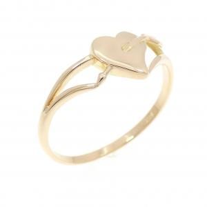 K18YG ハート リング