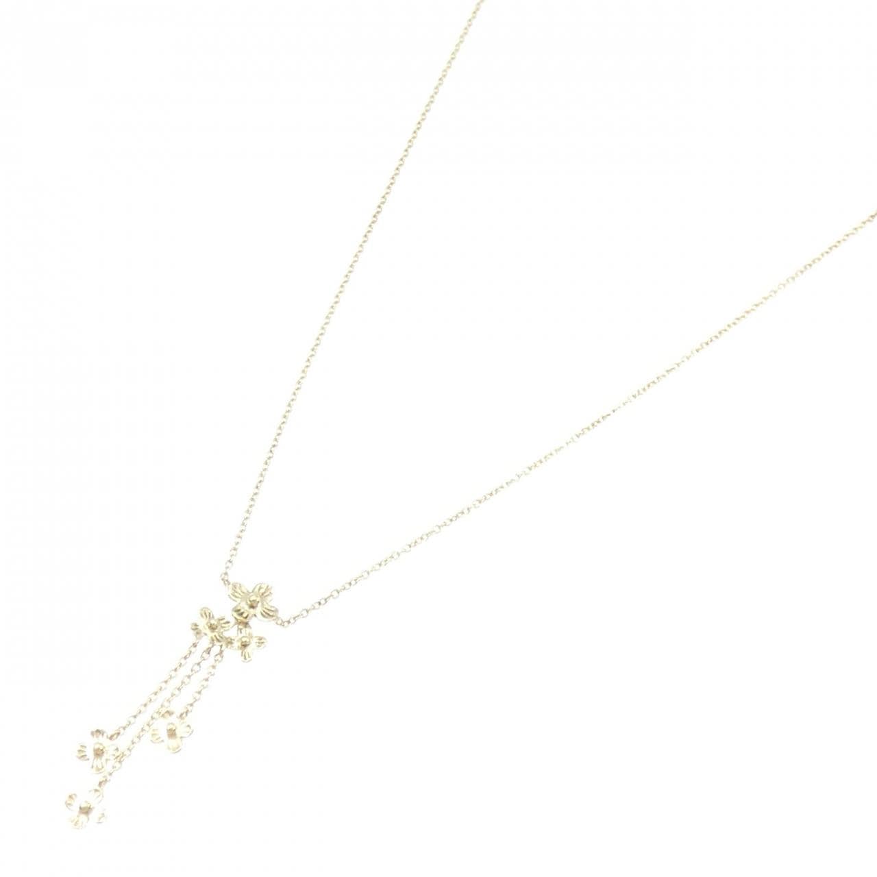 K10YG フラワー ネックレス