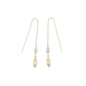 K10YG キュービック ピアス