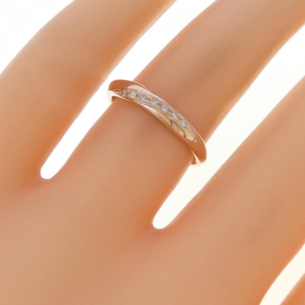 K18PG ダイヤモンド リング 0.03CT