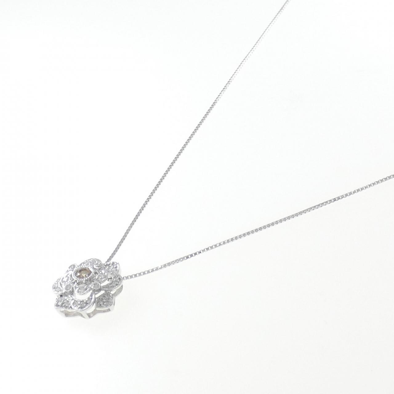 コメ兵｜K18WG フラワー ダイヤモンド ネックレス 1.20CT｜ジュエリー