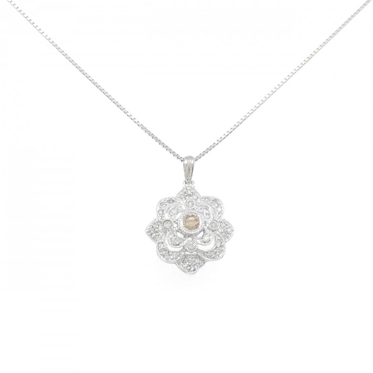 K18WG ダイヤモンド ネックレス 0.40CT