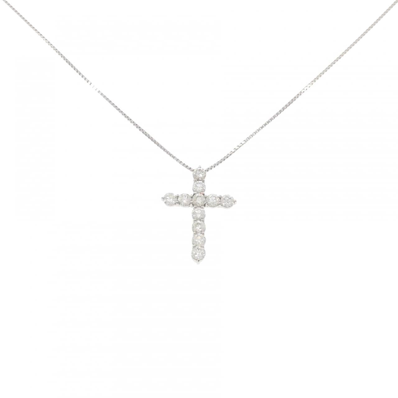 PT900/PT850 クロス ダイヤモンド ネックレス 2.16CT