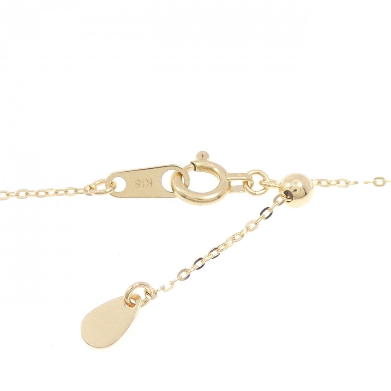 K18YG フラワー ダイヤモンド ネックレス 1.01CT