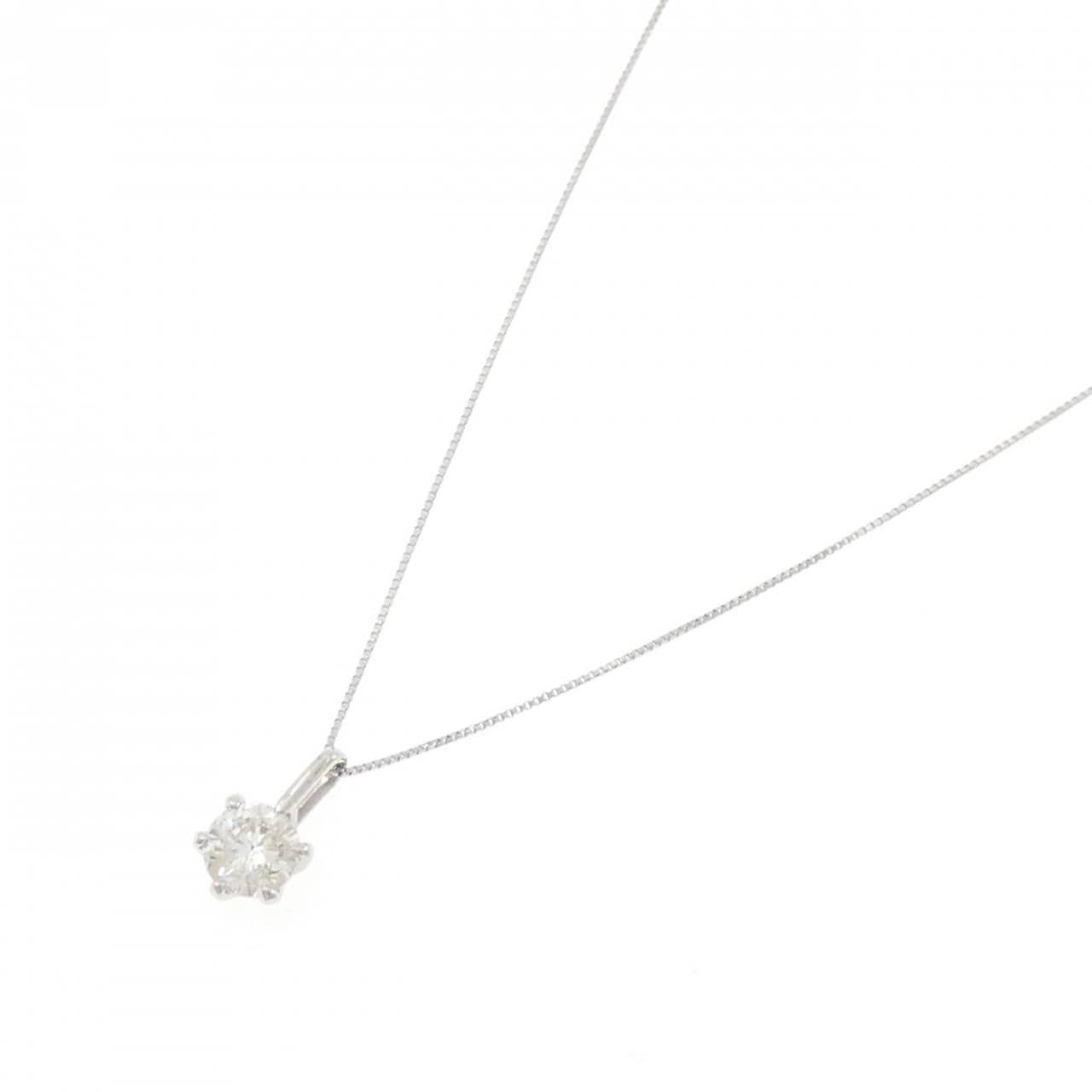 PT900/PT850 ソリティア ダイヤモンド ネックレス 1.014CT