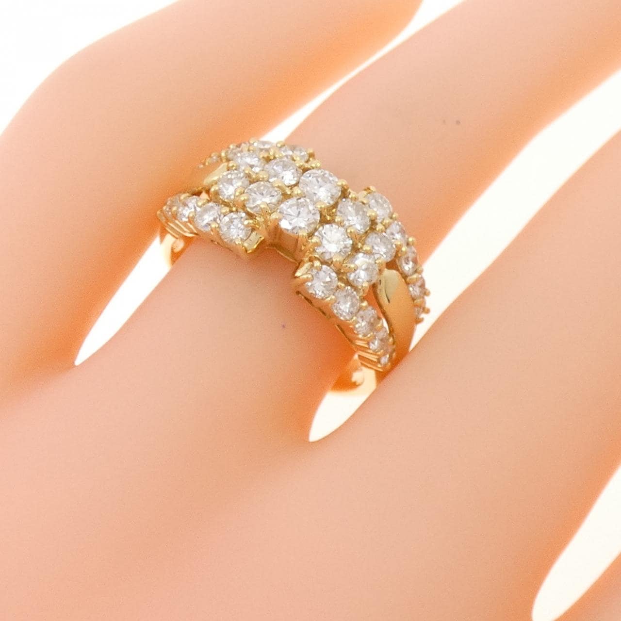 K18YG ダイヤモンド リング 1.25CT