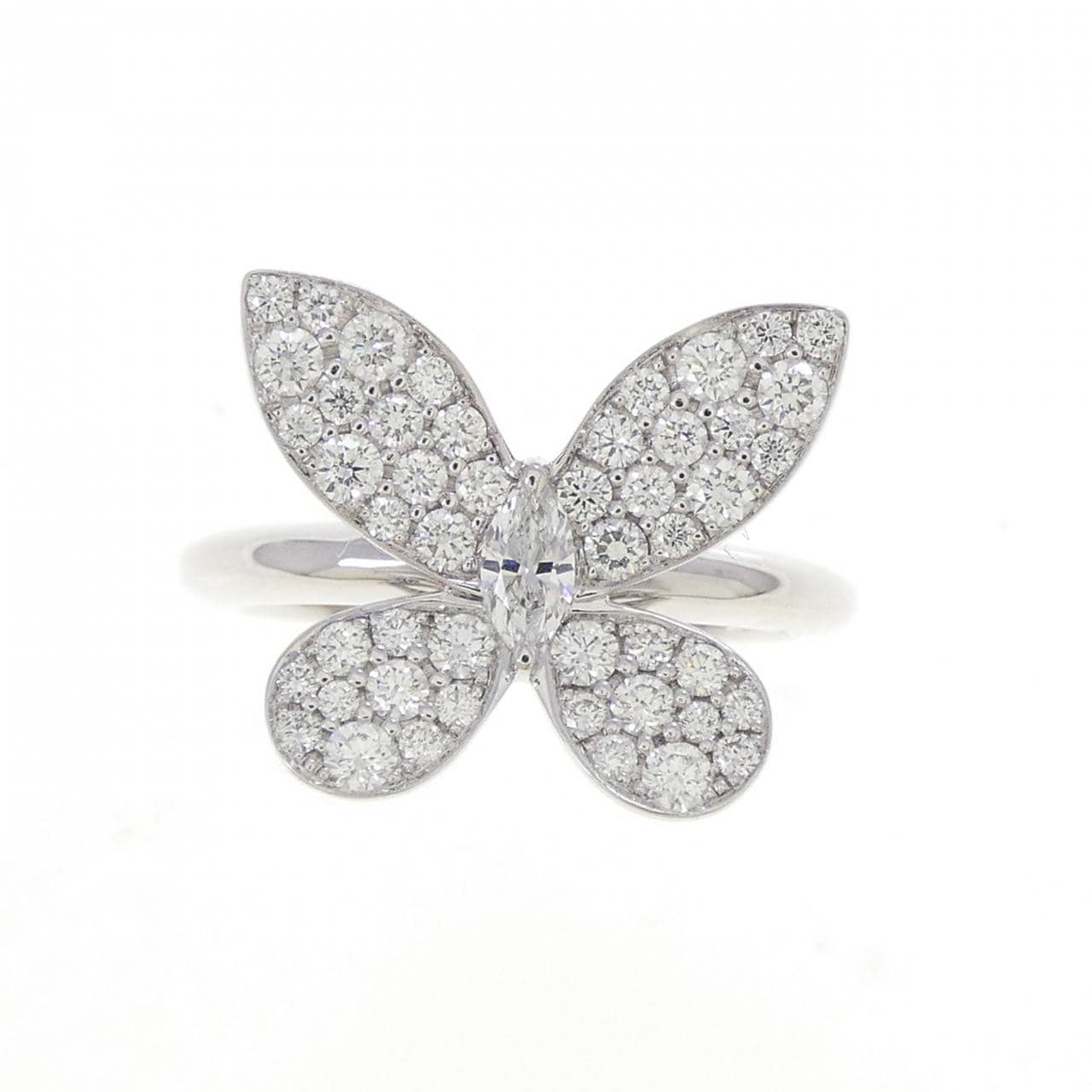 グラフ パヴェ バタフライ シルエット リング