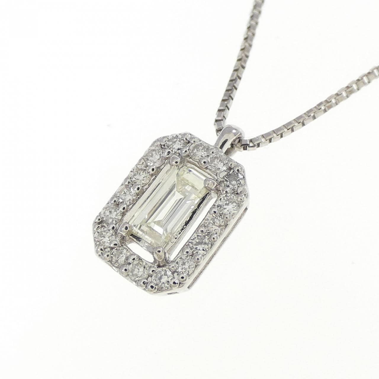 PT950/PT850 ダイヤモンド ネックレス 0.17CT