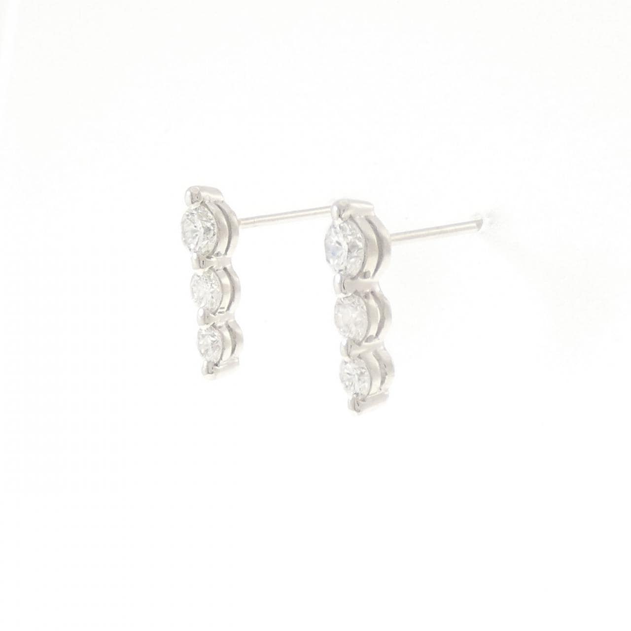 PT900 ダイヤモンド ピアス 0.50CT