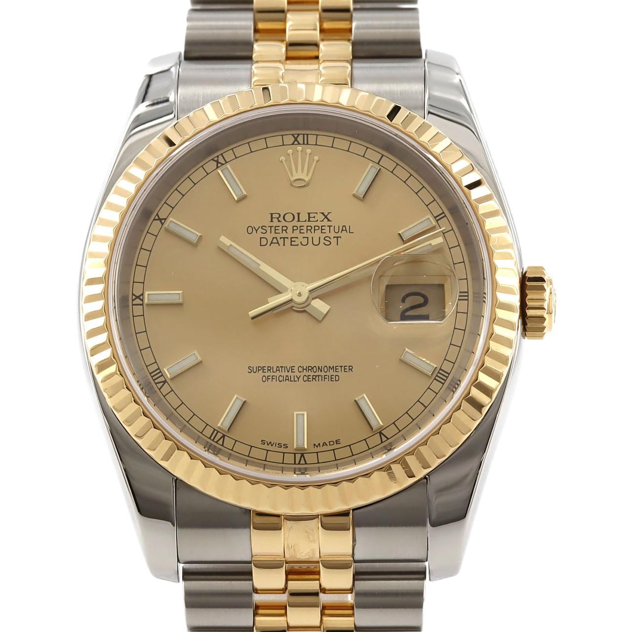 ROLEX Datejust 116233 SSxYG自動上弦F 編號