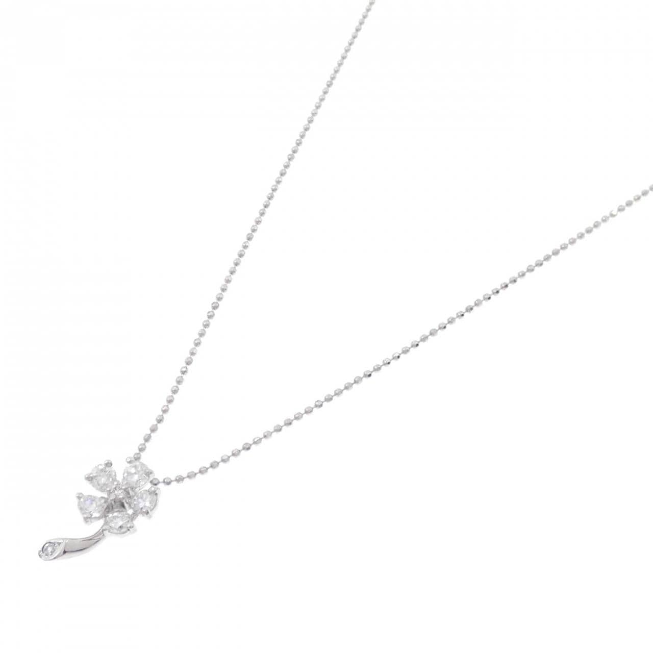 PT フラワー ダイヤモンド ネックレス 0.50CT