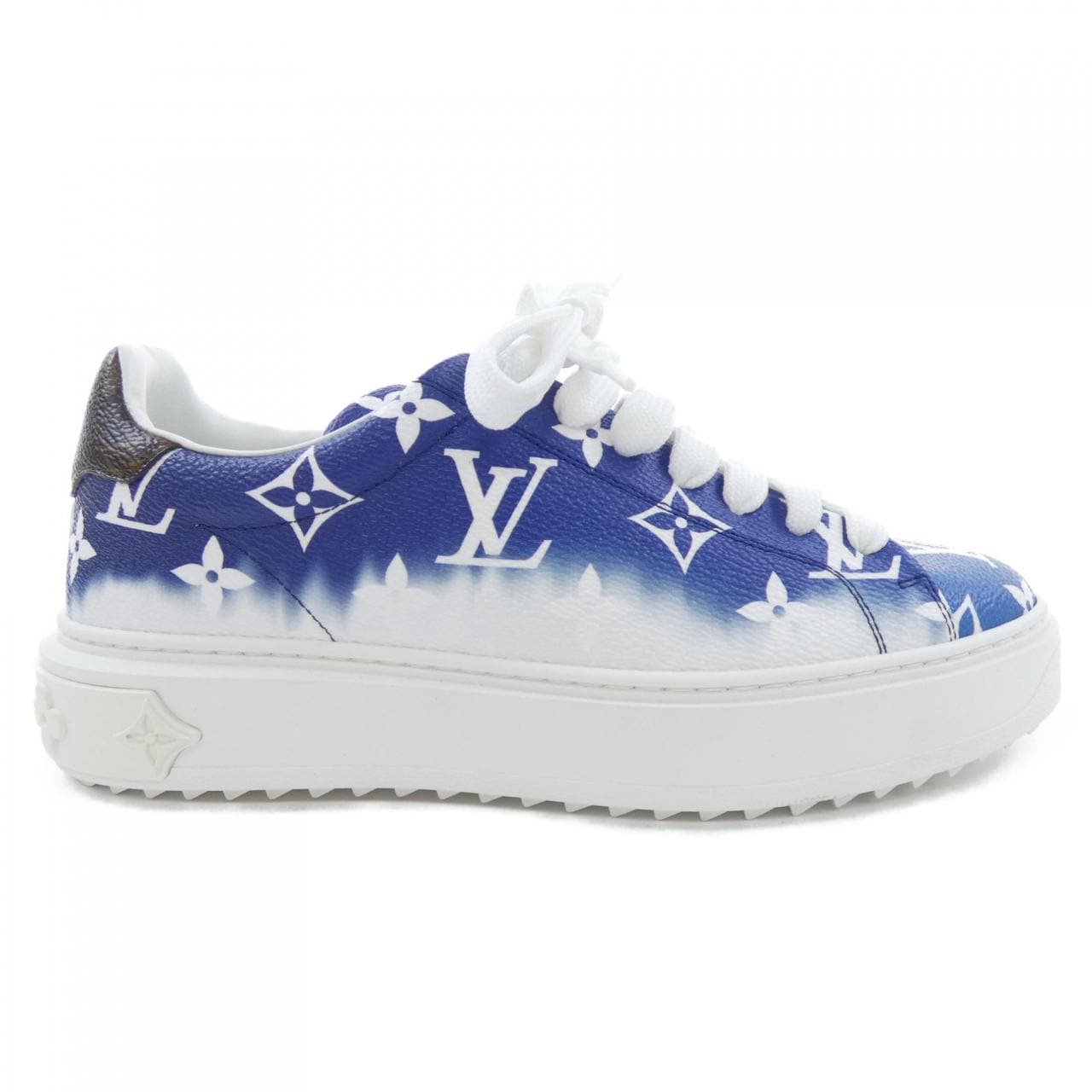 ルイヴィトン LOUIS VUITTON パテントモノグラムキャンバス LV エスカル タイムアウトライン スニーカー