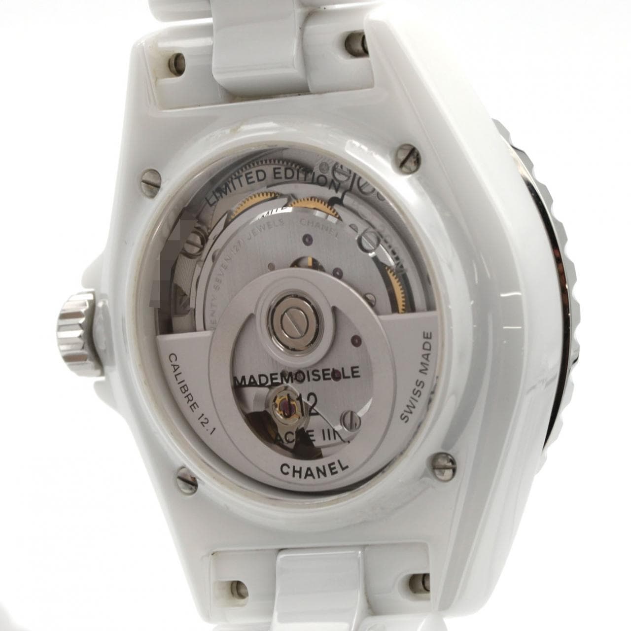 シャネル マドモアゼルJ12ラパウザ 38mmセラミック LIMITED H7481 セラミック 自動巻