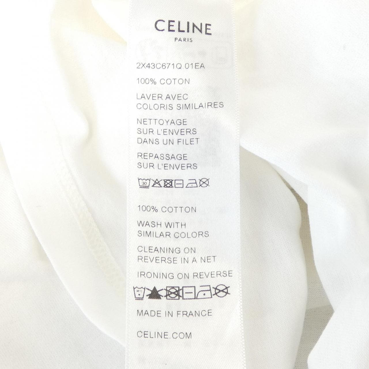 セリーヌ CELINE ルーズTシャツ 2X43C671Q Tシャツ
