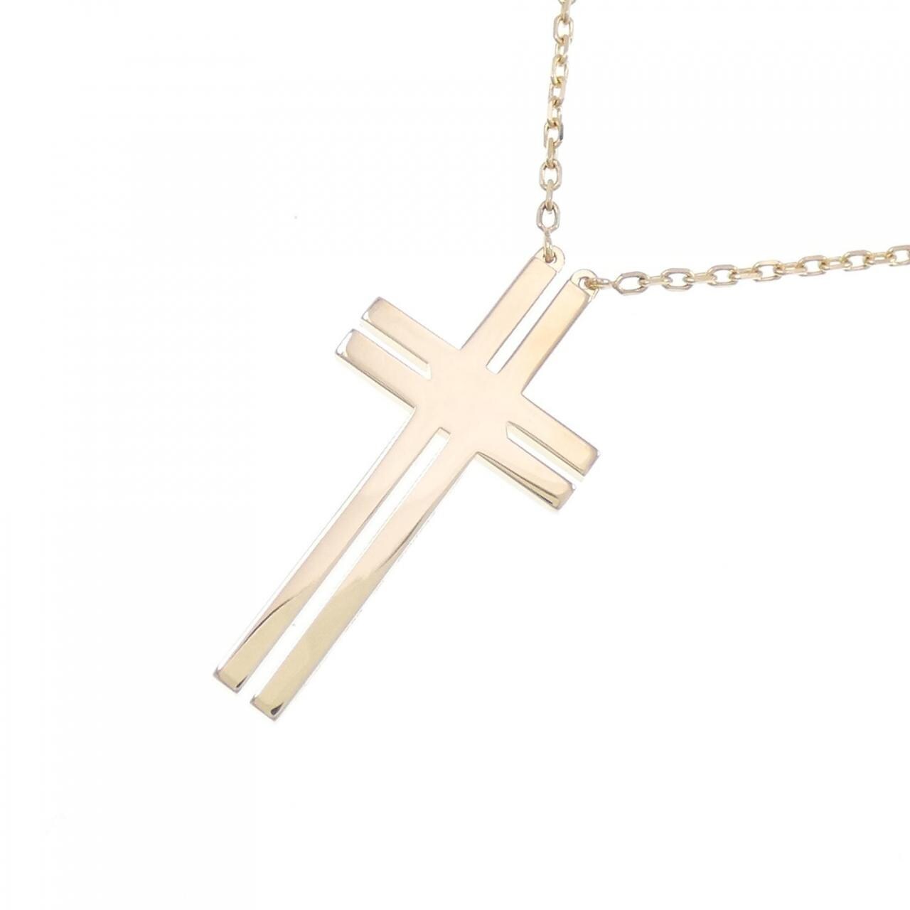 Cartier 750YG cross necklace