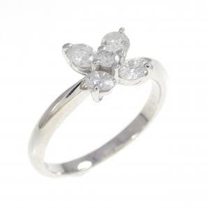 PT900 フラワー ダイヤモンド リング 0.59CT