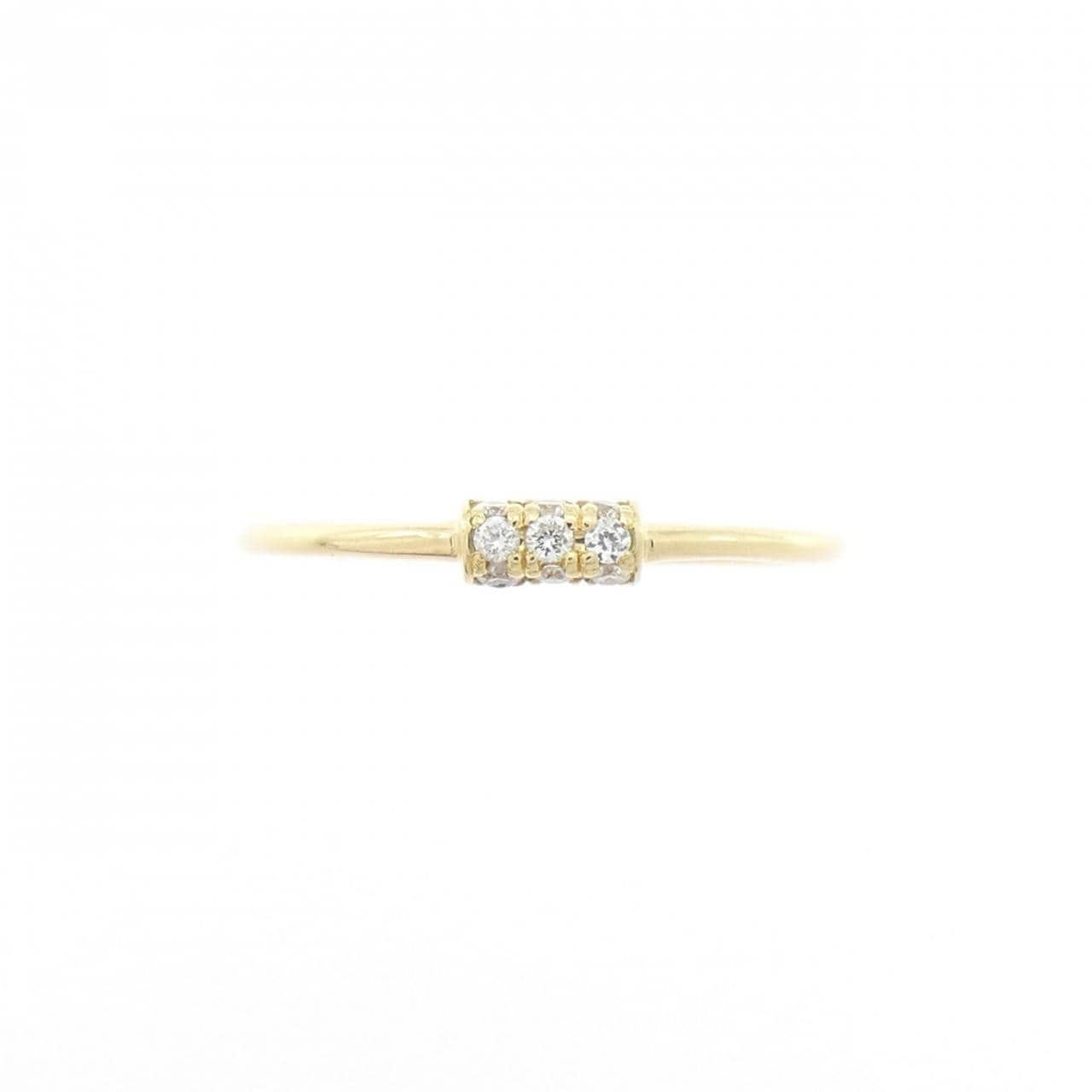 K18YG ダイヤモンド ピンキーリング 0.05CT