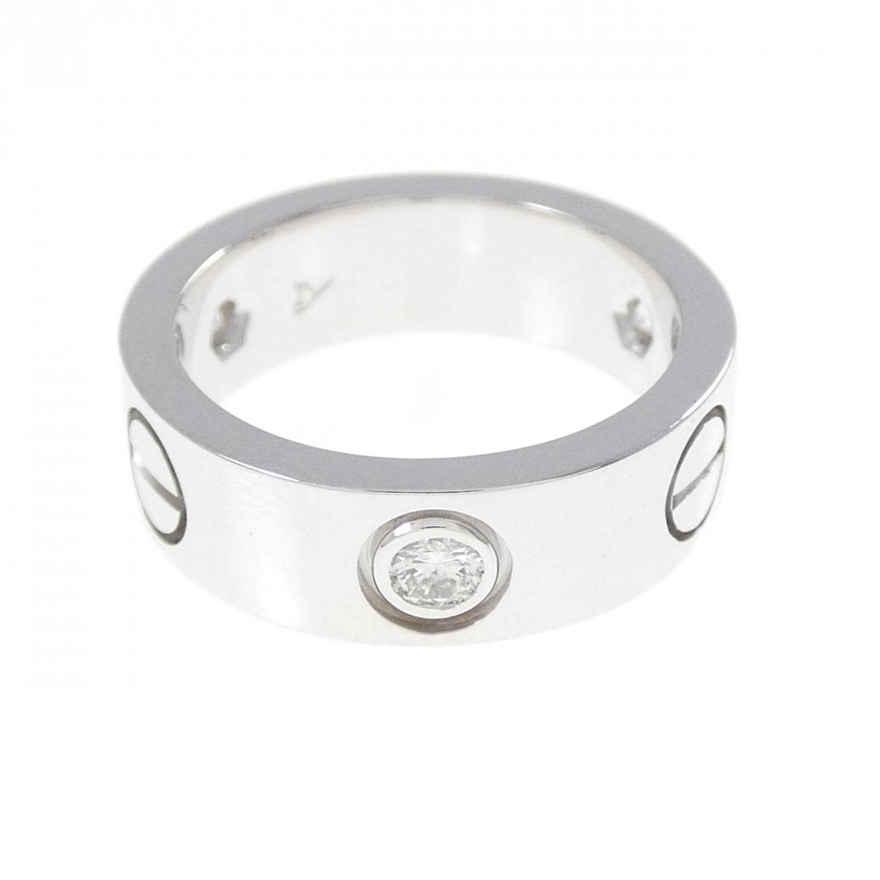 カルティエ ラブ ハーフダイヤ リング