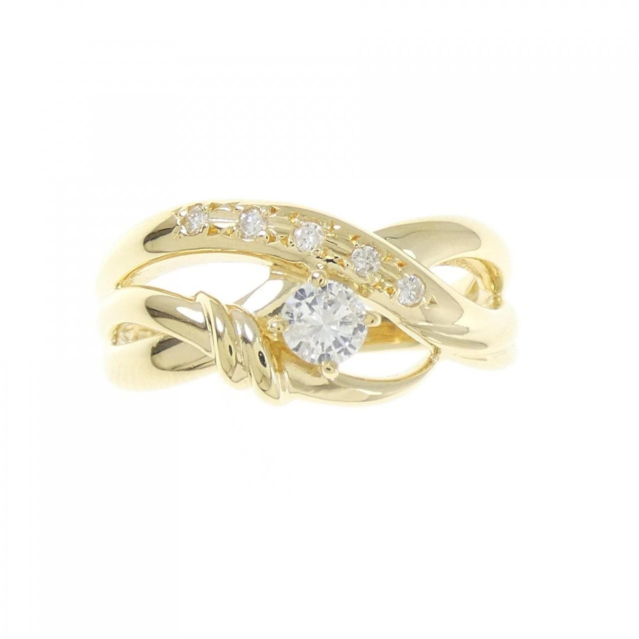 K18YG ダイヤモンド リング 0.20CT