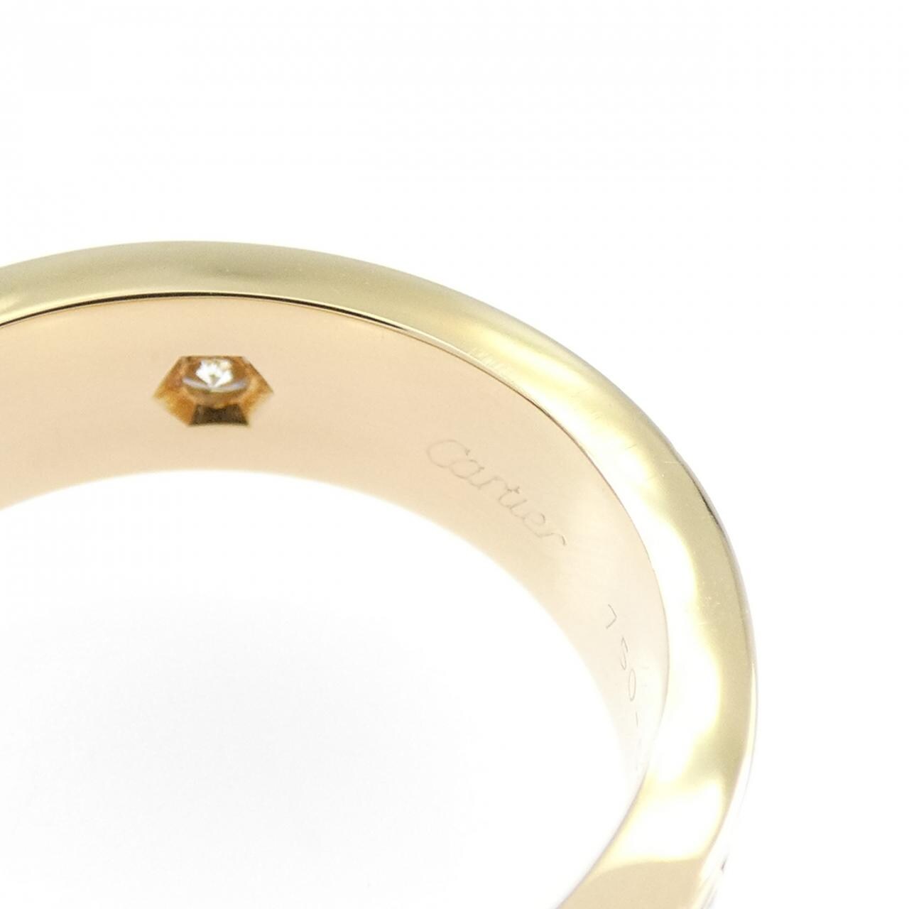 カルティエ ラブ ハーフダイヤ リング