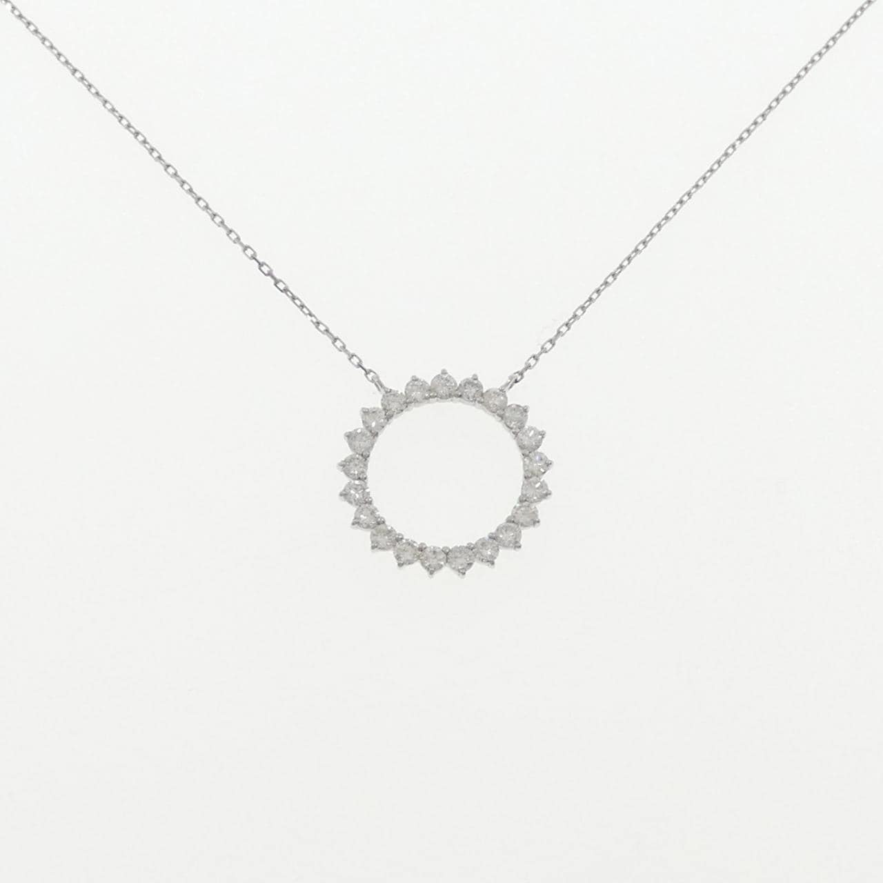 PT950/PT850 ダイヤモンド ネックレス 0.90CT