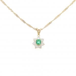 K18YG エメラルド ネックレス 0.32CT