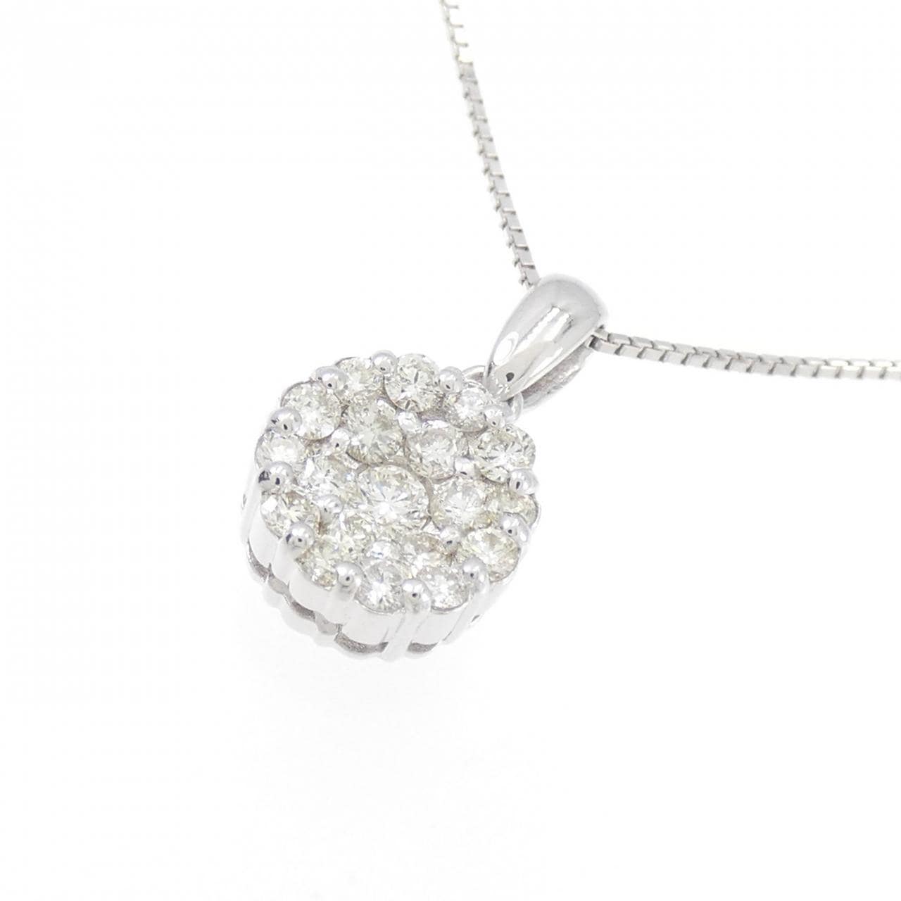 K18WG ダイヤモンド ネックレス 0.50CT