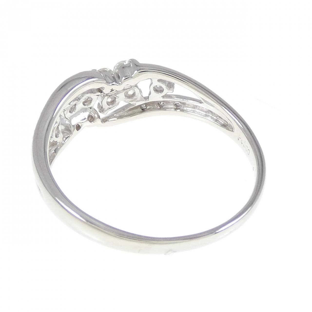 PT900 フラワー ダイヤモンド リング 0.51CT